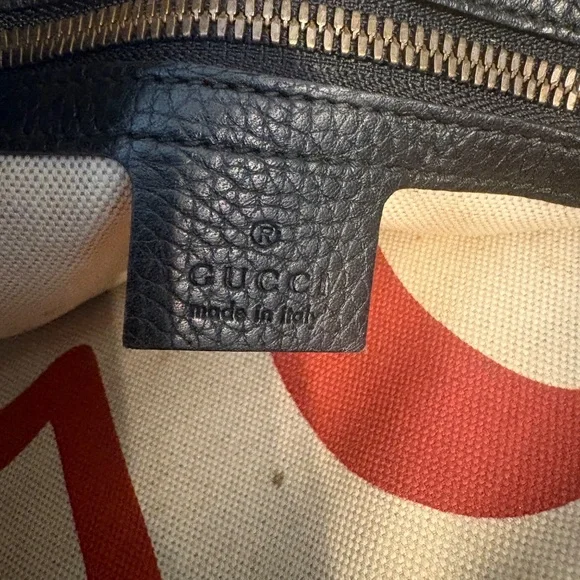 Gucci Leather Crossbody Messenger Bag King Snake Bag Black - Picture 4 of 8